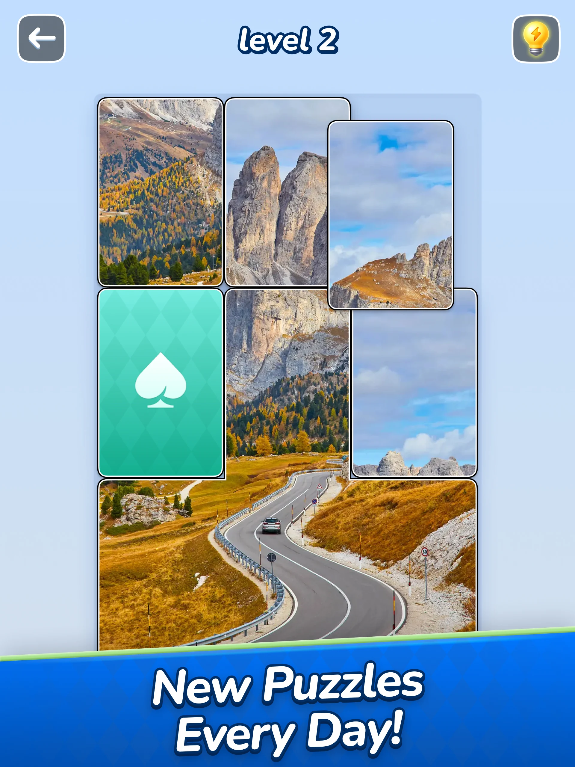 Jigsawcard Solitaire Puzzle screenshot